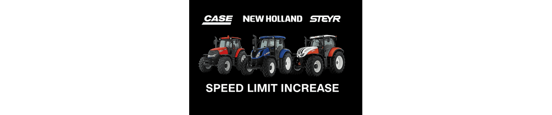 Case, New Holland, Steyr - change of speed limit already possible!