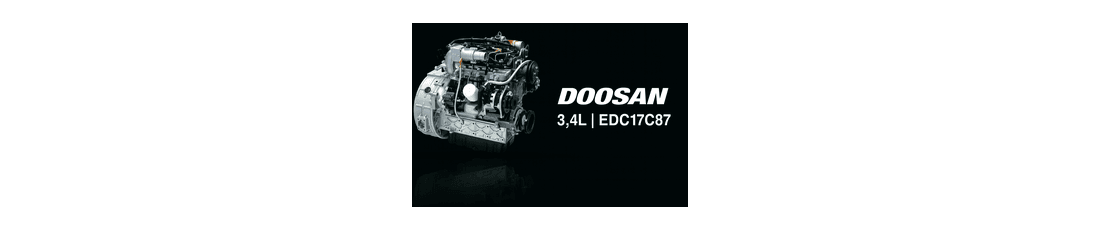 Deactivation of the SCR, DPF, EGR systems in the Doosan 3.4L engine | EDC17C87
