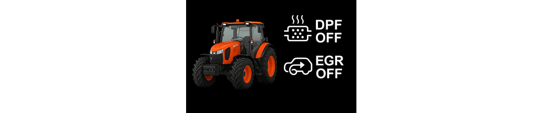 Kubota tractors – deactivation of EGR and DPF already possible